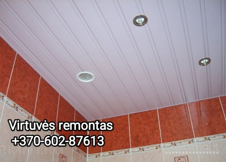 Plytelių klijavimas kaunas 0602-87613 Virtuvės remontas, renovacija