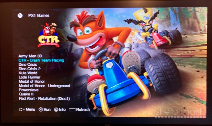 Playstation 1-2 žaidimai iš HDD