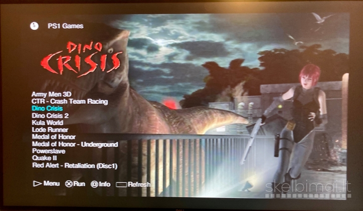 Playstation 1-2 žaidimai iš HDD