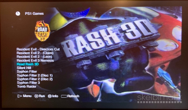 Playstation 1-2 žaidimai iš HDD