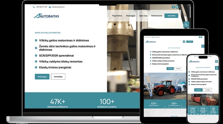 Internetinių puslapių kūrimas nuo 799€!