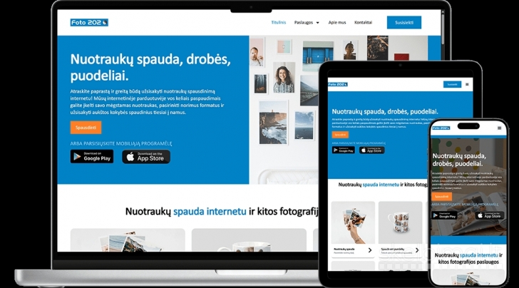 Internetinių puslapių kūrimas nuo 799€!