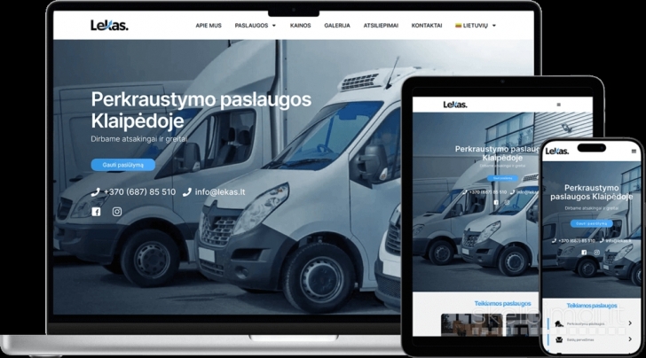 Internetinių puslapių kūrimas nuo 799€!