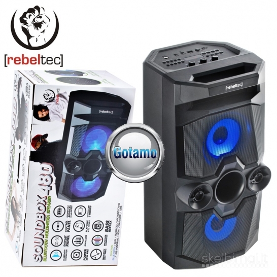 150 Bluetooth garsiakalbis kolonėlė RebelTec SoundBOX 480 WWW.GOTAMO.LT