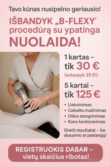 B-FLEXY aparatinė kūno terapija. 