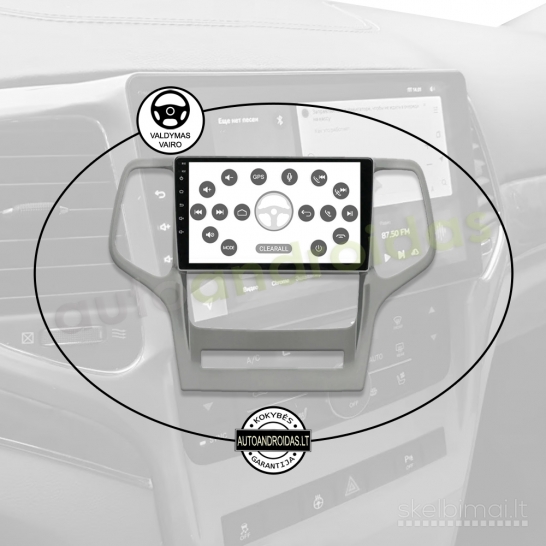 JEEP GRAND CHEROKEE 2008-13 Carplay Android multimedija navigacija
