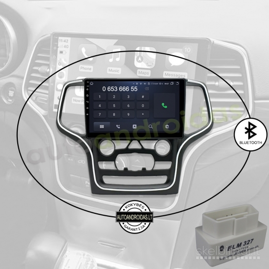JEEP GRAND CHEROKEE 2008-13 Android multimedija Carplay navigacija