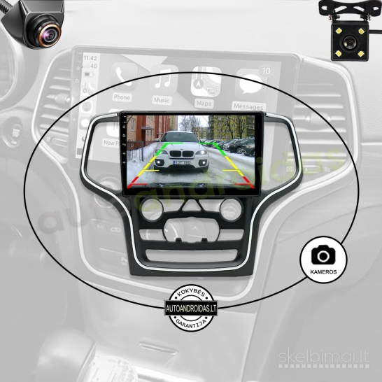JEEP GRAND CHEROKEE 2008-13 Android multimedija Carplay navigacija