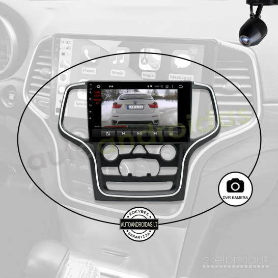 JEEP GRAND CHEROKEE 2008-13 Android multimedija Carplay navigacija