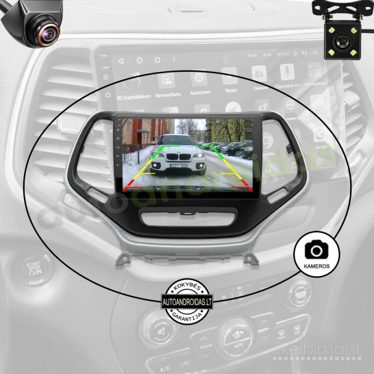 JEEP GRAND CHEROKEE 2014-18 Android multimedija Carplay navigacija