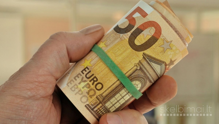 Galimybė skolintis nuo 1000 iki 19000 eur