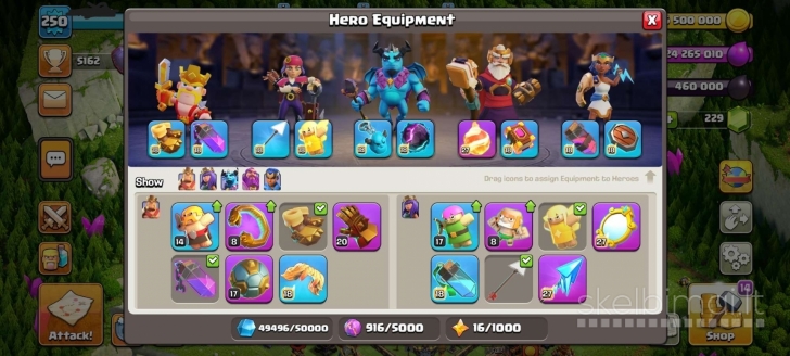 Parduodu clash of clans Th 17 max lygio accounta 