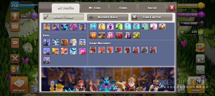 Parduodu clash of clans Th 17 max lygio accounta 