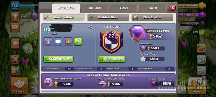 Parduodu clash of clans Th 17 max lygio accounta 