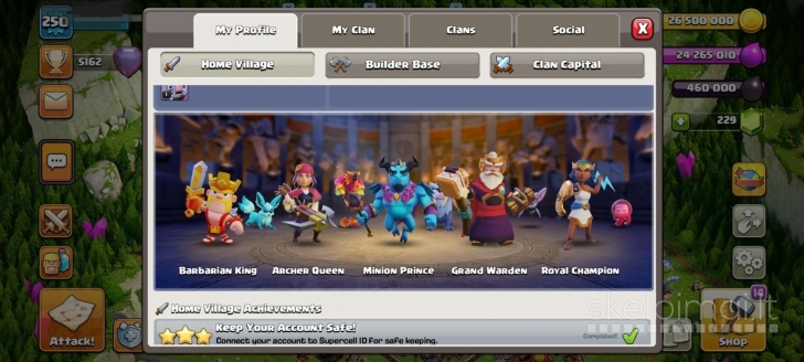 Parduodu clash of clans Th 17 max lygio accounta 