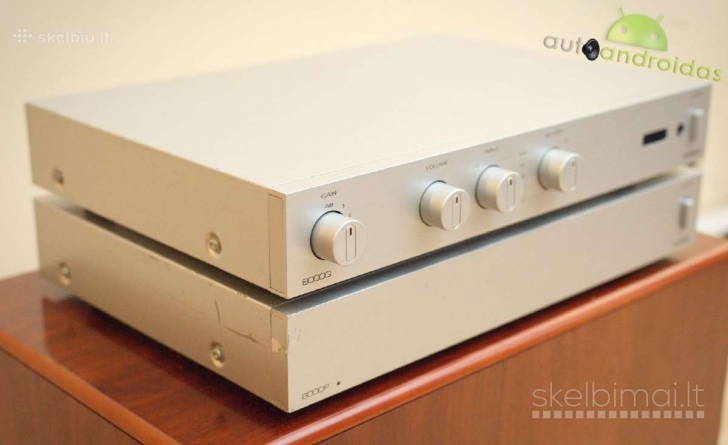 AUDIOLAB 8000q + 8000p Stiprintuvų Komplektas