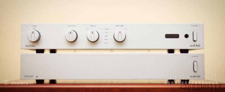 AUDIOLAB 8000q + 8000p Stiprintuvų Komplektas