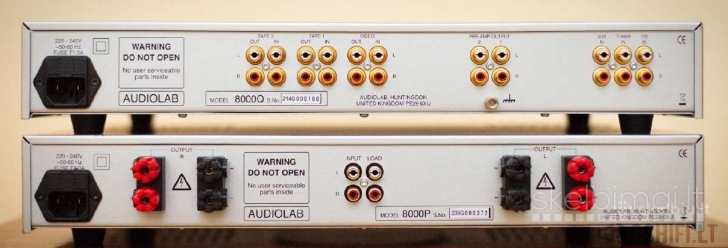 AUDIOLAB 8000q + 8000p Stiprintuvų Komplektas