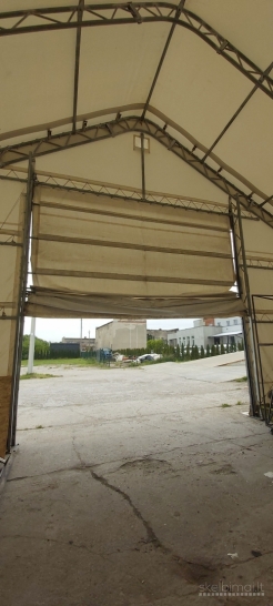 Parduodamas naudotas tentinis angaras EURO 225   Matmenys 18,3 x 12,2 x 5,8 m.