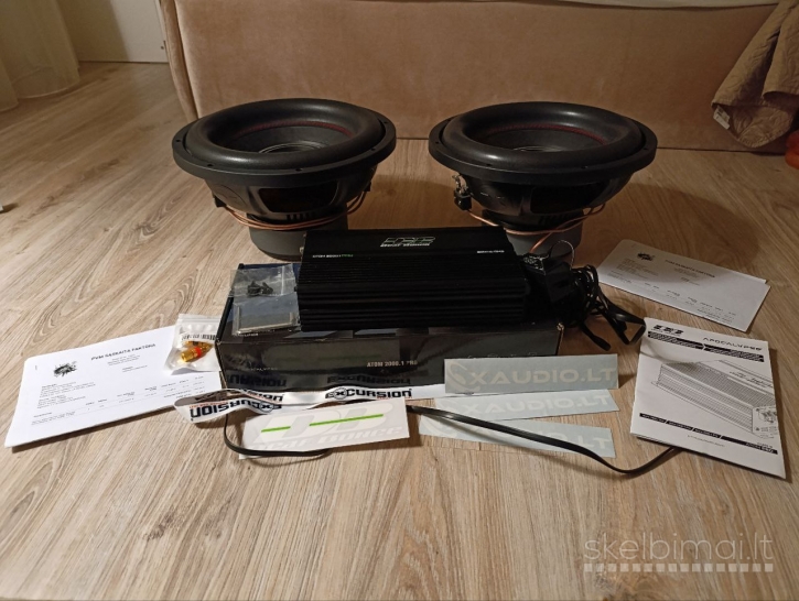Parduodu naujus nenaudotus subus Excursion SXR v2 12 D2 