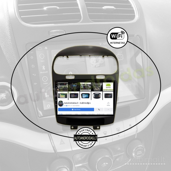 FIAT FREEMONT DODGE JOURNEY 2011-20 Android multimedia Carplay navigacija
