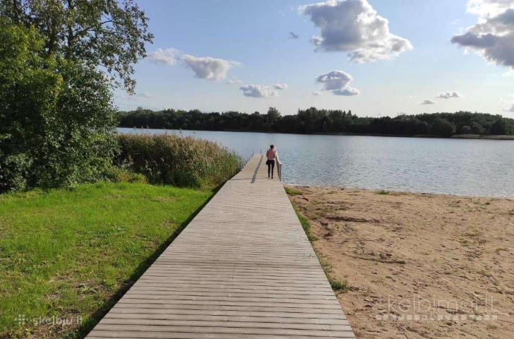 Jiezno miestas didelė namų valda senas rąstų namas