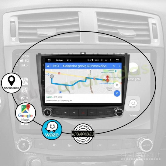 LEXUS IS200 IS250 IS350 2006-12 Android multimedia navigacija Carplay