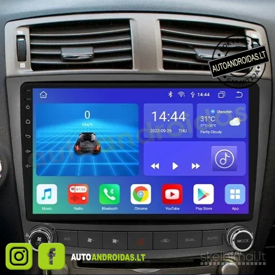 LEXUS IS200 IS250 IS350 2006-12 Android multimedia navigacija Carplay
