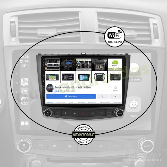 LEXUS IS200 IS250 IS350 2006-12 Android multimedia navigacija Carplay