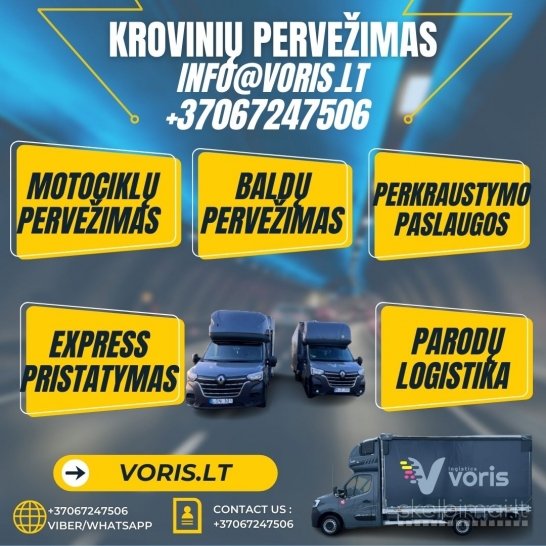 Jūsų krovinys – mūsų rūpestis! Greiti pervežimai Lietuva–Europa