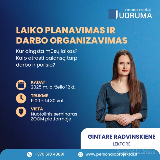 Laiko planavimas ir darbo organizavimas