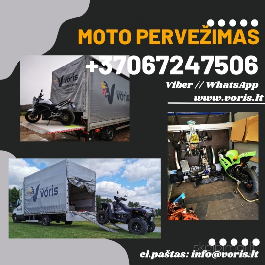 Motociklų pervežimas į Vokietiją, Belgiją, Daniją,Lenkiją, Čekiją
