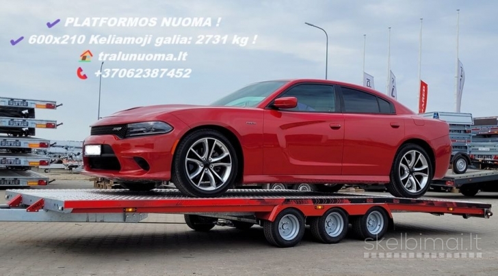 6 metrų traliukas nuomai! Lengva valdyti su BE 