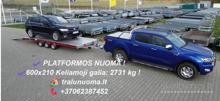 6 metrų traliukas nuomai! Lengva valdyti su BE 