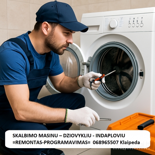 Skalbykles - Dzovykles - Indaploves = Remontas - Programavimas = 068965507