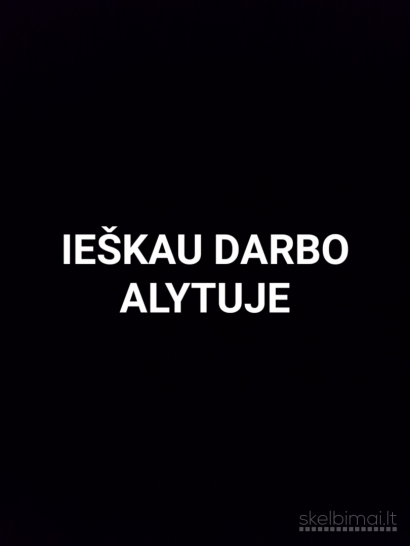 Ieškau darbo savaitgaliais