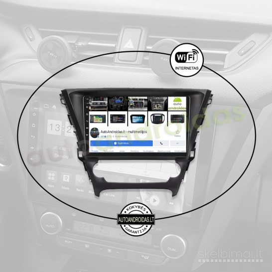 TOYOTA AVENSIS 3 2015-18 Android multimedia navigacija Carplay