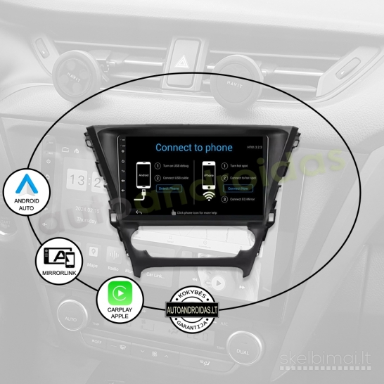 TOYOTA AVENSIS 3 2015-18 Android multimedia navigacija Carplay