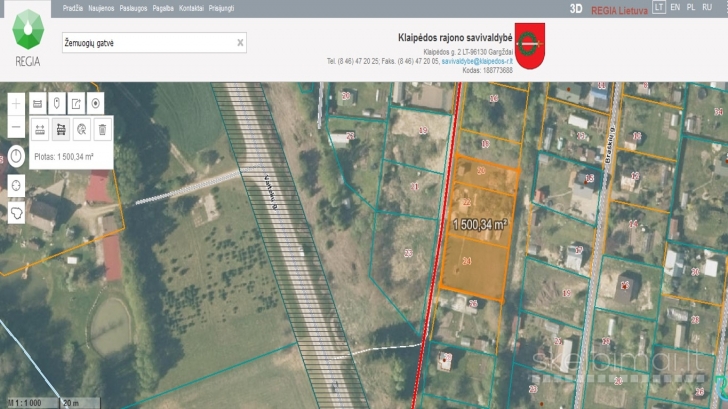 Parduodu 15 a. sklypą Vaiteliuose Klaipėdos r. sav. Žemuogių g. sodų bendrijoj