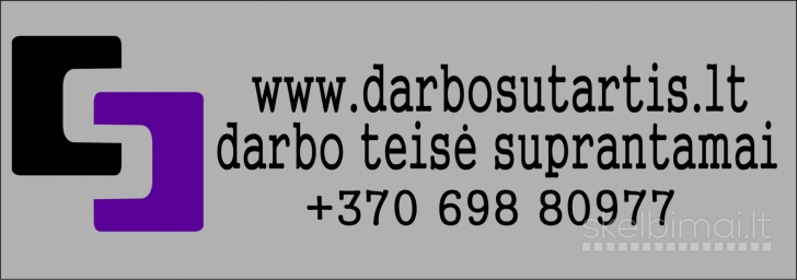 Atstovausime Jūsų interesus DGK (darbo ginčų komisijoje),
