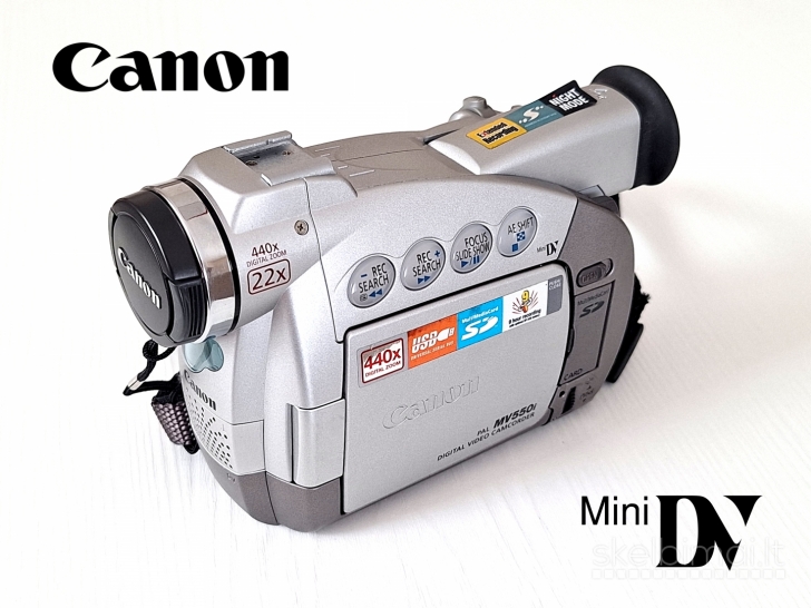 Canon mini DV kamera labai geros būklės