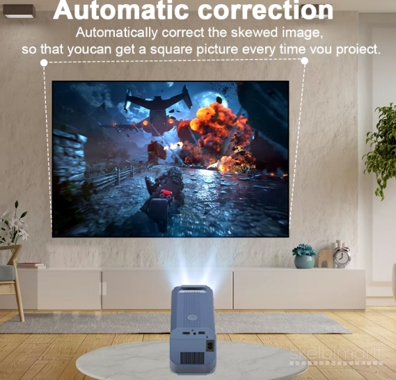 4K ULTRA MAX PROJEKTORIUS+TV-IMTUVAS+VIRŠ 2000 GOOGLE TV KANALŲ NEMOKAMAI!
