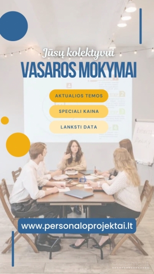 Vasaros mokymai kolektyvui