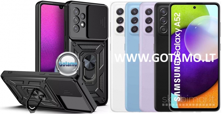 155 B-Ultra dėklai nugarėlės šarvai Samsung Galaxy A52 telefonui WWW.GOTAMO.LT