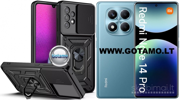 156 B-Ultra dėklai nugarėlės šarvai Xiaomi Redmi Note 14 Pro 4G WWW.GOTAMO.LT