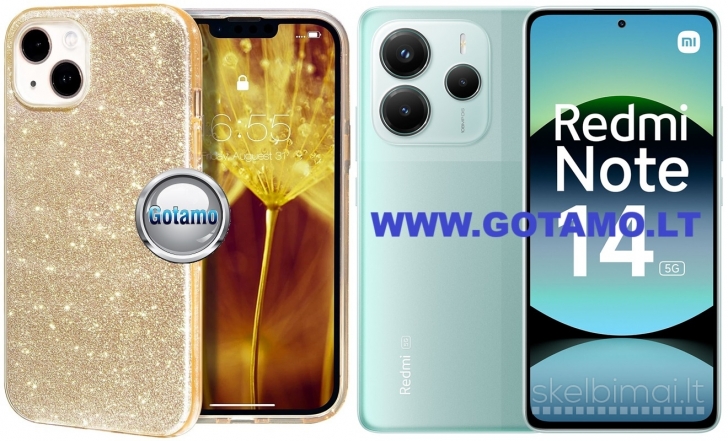159 iLLumi-Neo dėklai nugarėlės Xiaomi Redmi Note 14 5G telefonui WWW.GOTAMO.LT
