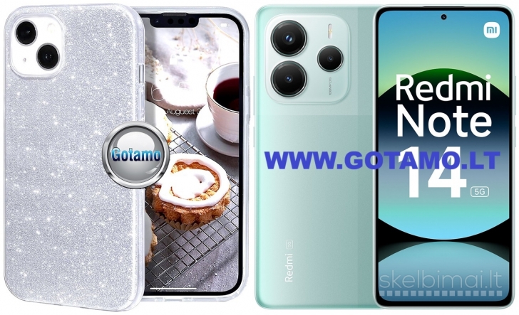 159 iLLumi-Neo dėklai nugarėlės Xiaomi Redmi Note 14 5G telefonui WWW.GOTAMO.LT