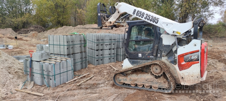 Bobcat nuoma, žemės darbai, Vilnius