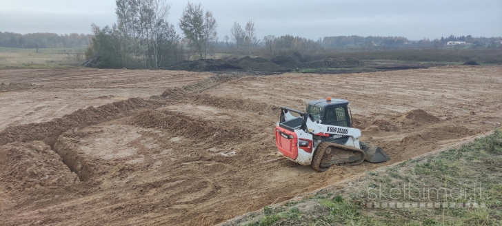 Bobcat nuoma, žemės darbai, Vilnius