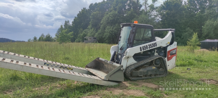 Bobcat nuoma, žemės darbai, Vilnius